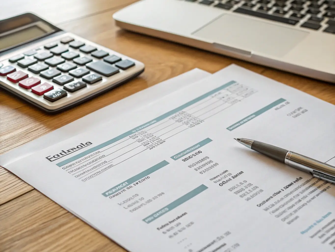 A photograph showcasing a detailed, transparent moving quote from MetroGlide Movers, highlighting the absence of hidden fees and clear breakdown of costs.